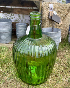 Large green bottle