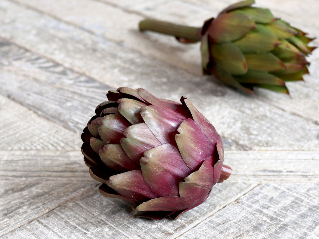 Faux Artichoke - burgundy