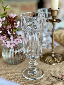 Vintage style champagne glass