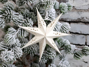 Vintage style paper star - small