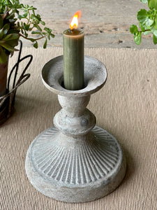 Carmina stone grey candle stick