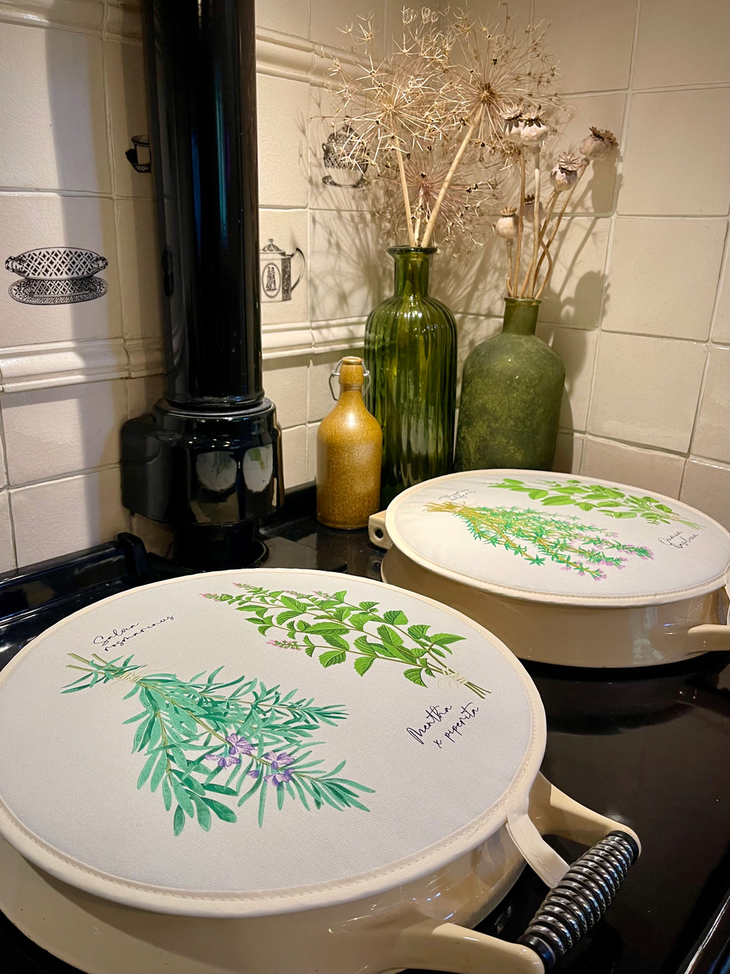 AGA chef pad - rosemary and mint