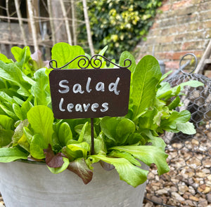 Metal plant sign