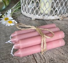 Load image into Gallery viewer, NEW - 6 old rose short candles
