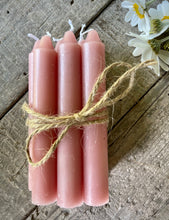 Load image into Gallery viewer, NEW - 6 old rose short candles
