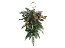 Load image into Gallery viewer, Faux Christmas swag wreath
