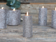 Load image into Gallery viewer, Glitter pillar candle
