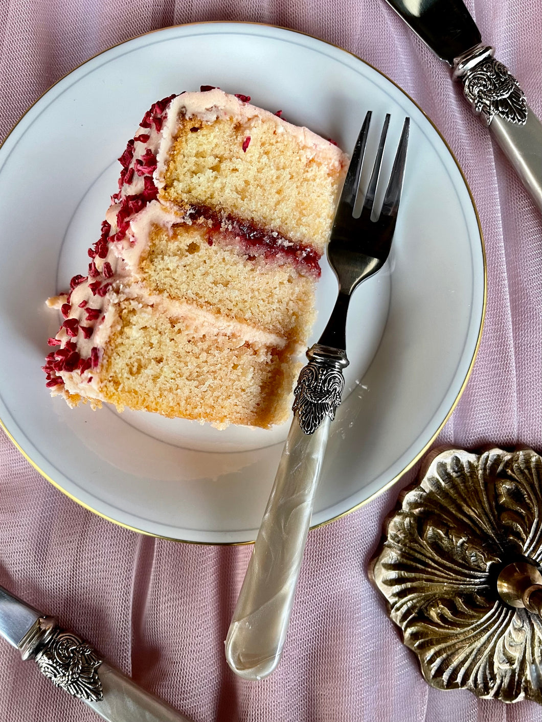 Antique style cake fork